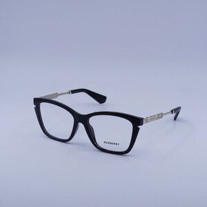 Burberry BE2427U 3001 Eyeglasses Shiny Black/Gold 52mm Square Frame